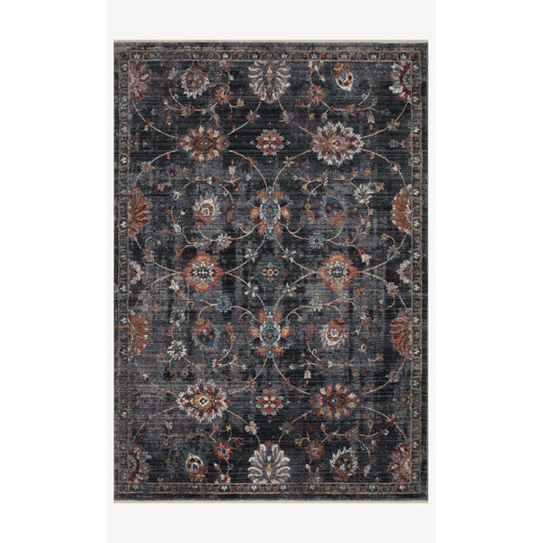 Samra Charcoal and Multicolor Rectangular: 11 Ft. 6 In. x 15 Ft. 7 In. Area Rug, image 1