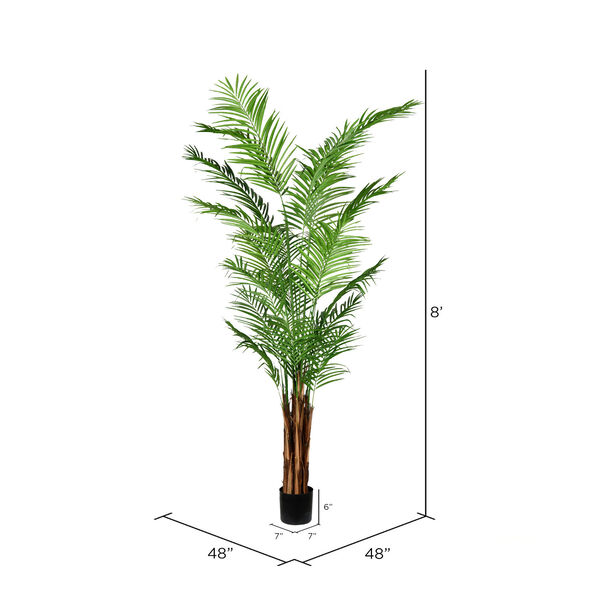 Green Potted Areca Palm with 837 Leaves, image 2