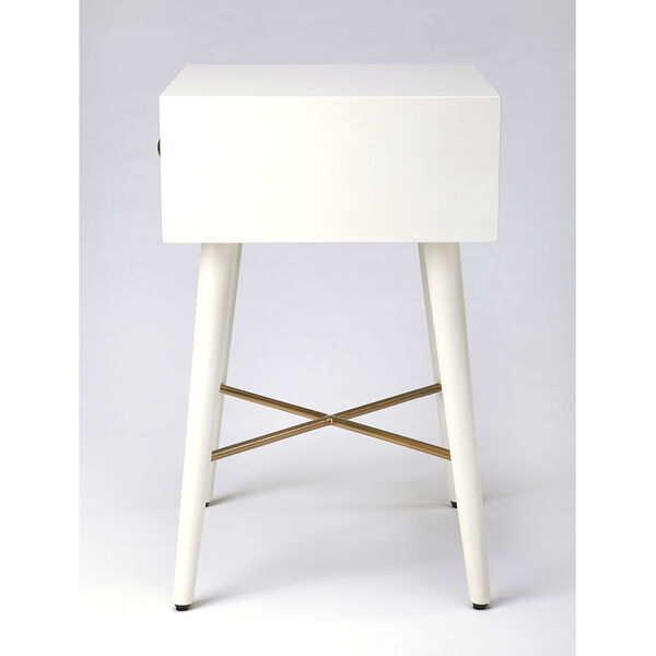 Delridge White and Gold End Table, image 6