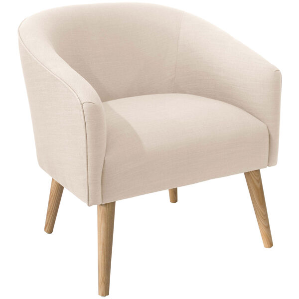Linen Talc 31-Inch Deco Chair, image 1