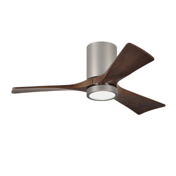 Irene Brushed Nickel 42-Inch Ceiling Fan with Three Walnut Tone Blades, image 3