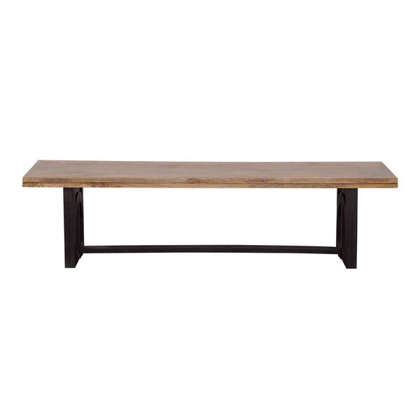 Gateway II Natural Black Cassius Dining Bench, image 2