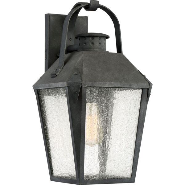 Carriage Mottled Black 10-Inch One-Light Outdoor Wall Lantern, image 1