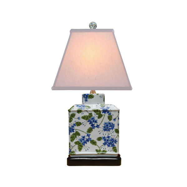 White 20-Inch Rectangle Jar Table Lamp, image 1