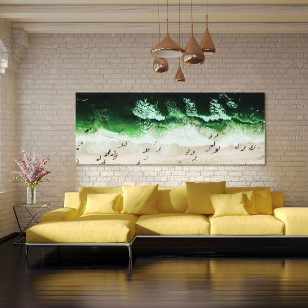 High Tide Frameless Free Floating Tempered Glass Graphic Wall Art, image 1
