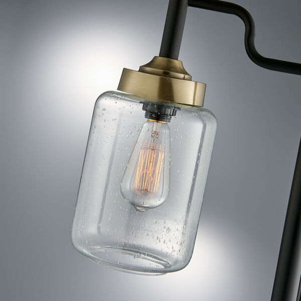 Luken Black One-Light Floor Lamp, image 2