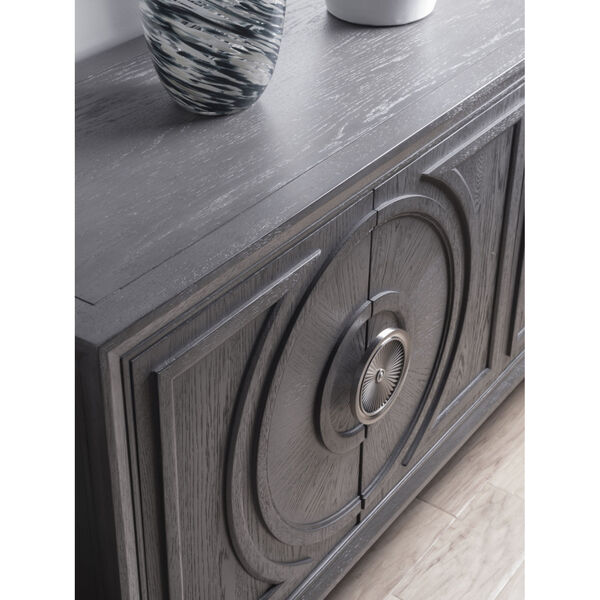 Signature Designs Gray and Brushed Nickel Appellation Media Console, image 2