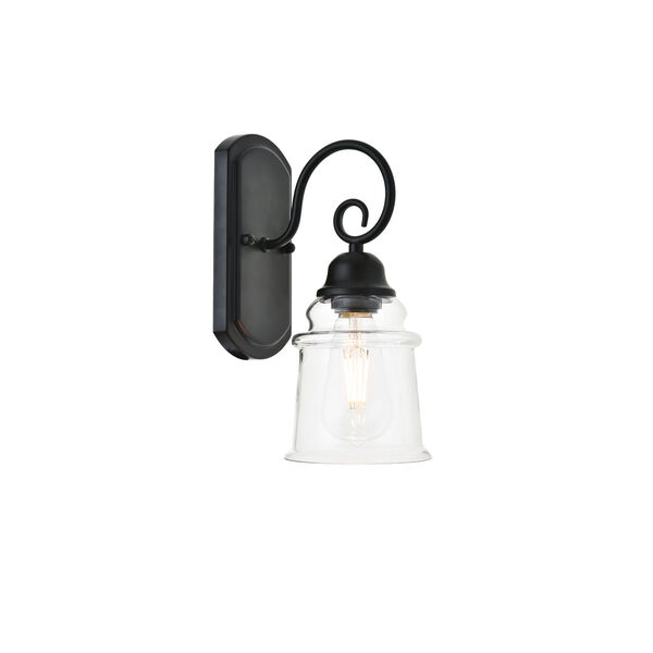 Spire Black Five-Inch One-Light Wall Sconce, image 6