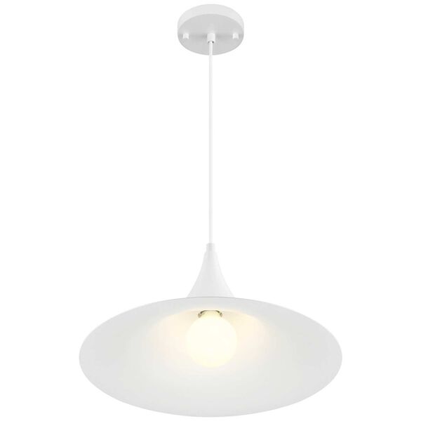Costa Matte White 16-Inch LED Pendant, image 3