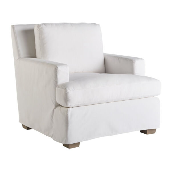Miranda Kerr Malibu White Lacquer Slipcover Chair, image 1