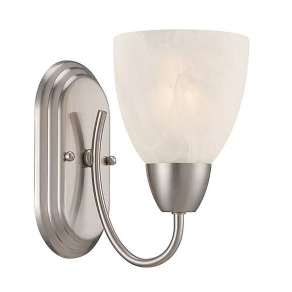 Torino Brushed Nickel One-Light Wall Sconce, image 1