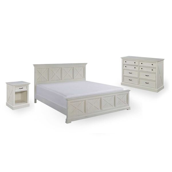 Bay Lodge Off-White King Bed, Nightstand and Chest Set, 3-Piece, image 3