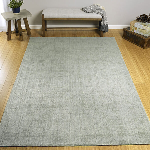 Minkah Silver Hand-Loomed 7Ft. 6In x 9Ft. Rectangle Rug, image 6