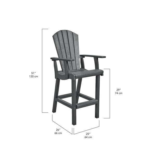 Generation Beige Patio Pub Arm Chair, image 2