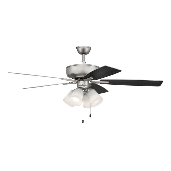 Pro Plus Brushed Satin Nickel 52-Inch Four-Light Ceiling Fan, image 5