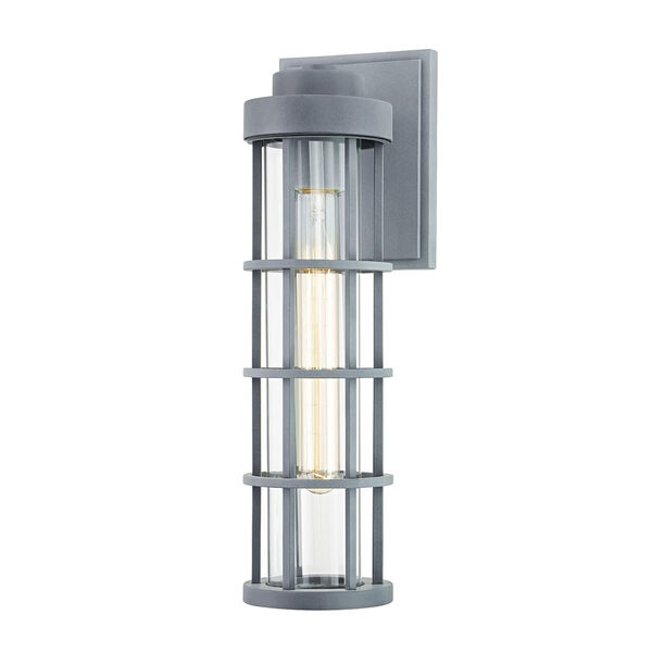 Mesa Weathered Zinc One-Light 15-Inch Outdoor Wall Sconce, image 1