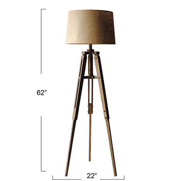 Mariner Wood Tripod Floor Lamp, image 2