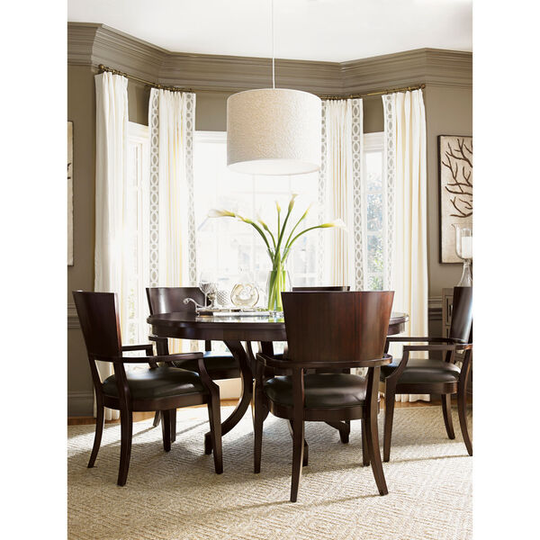 Kensington Place Brown Beverly Glen Round Dining Table, image 2