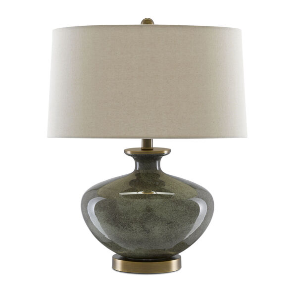 Greenlea Dark Gray and Moss Green One-Light Table Lamp, image 3