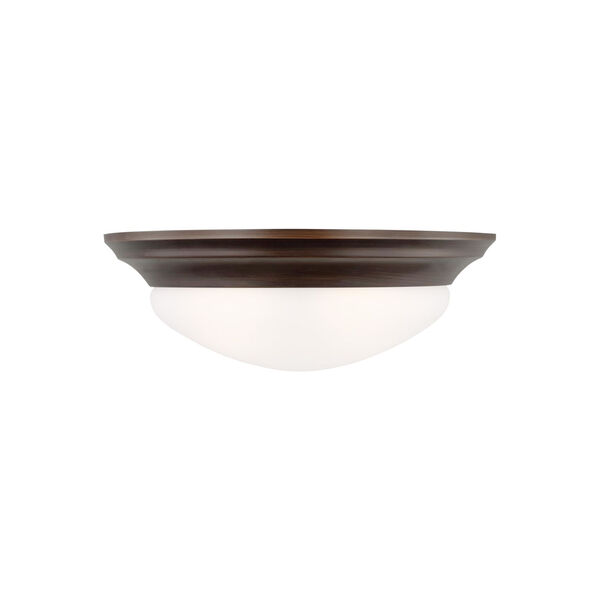 Nash Bronze Two-Light Ceiling Flush Mount without Bulbs, image 1