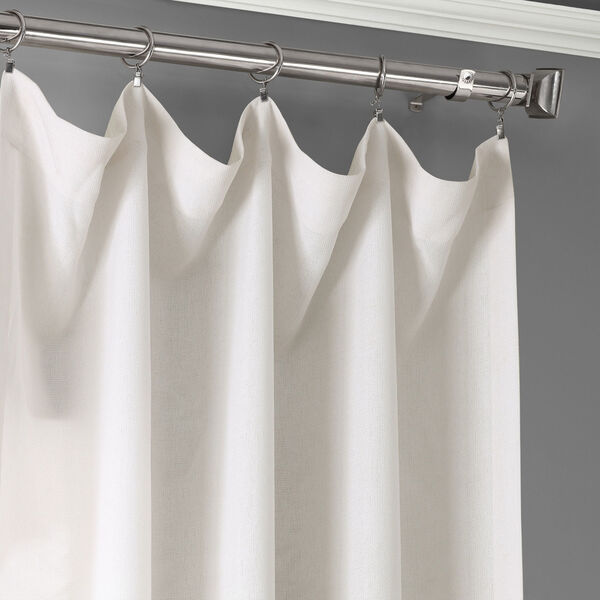 Ombre Blue Faux Linen Semi Sheer Single Panel Curtain 50 x 96, image 5