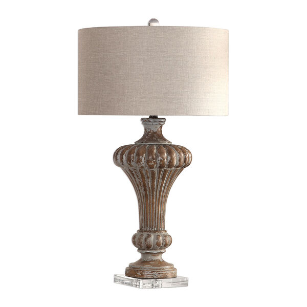 Treneece Distressed Antique Gray One-Light Table Lamp, image 3
