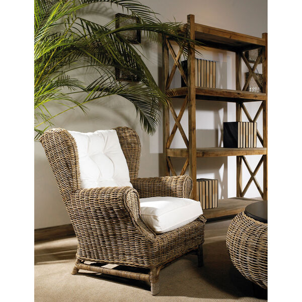 Wing Chair Kubu with White Cushion, image 3