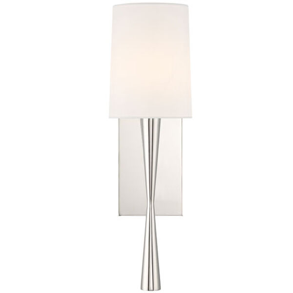 Hadley Silver One-Light Wall Sconce, image 1