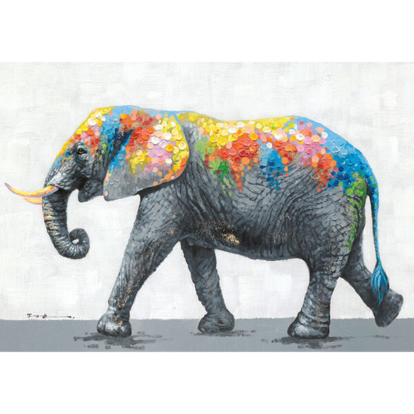 Dazzling Elephant Canvas, image 1