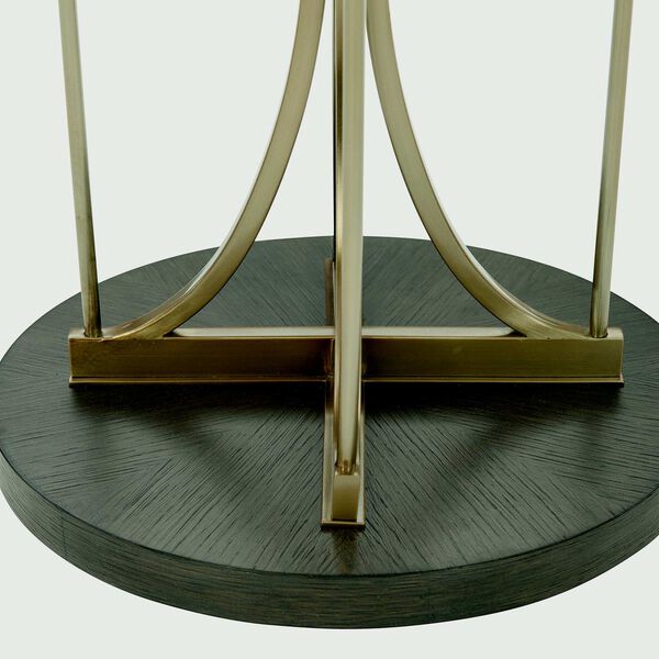 Beaumont Brass and Charcoal Accent Table, image 4