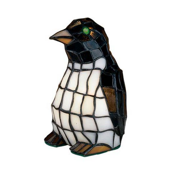 8 x 5 Tiffany Penguin Accent Lamp, image 1