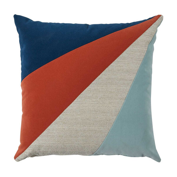 Rays Sunset Multicolor 24 x 24 Inch Pillow with Knife Edge, image 1