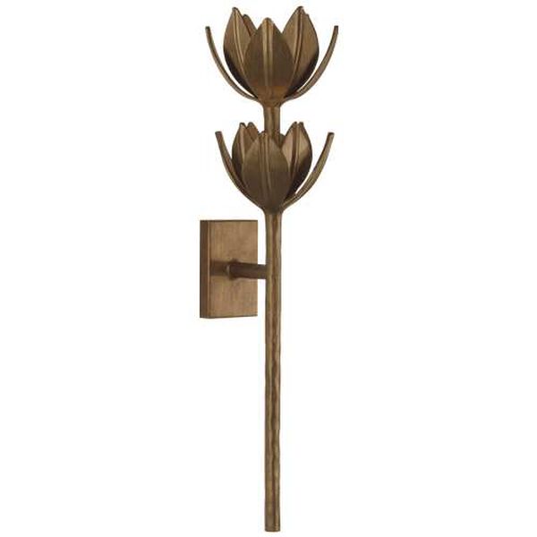 Alberto Antique Bronze LED Large Two Tier Wall Sconce by Julie Neill, image 1