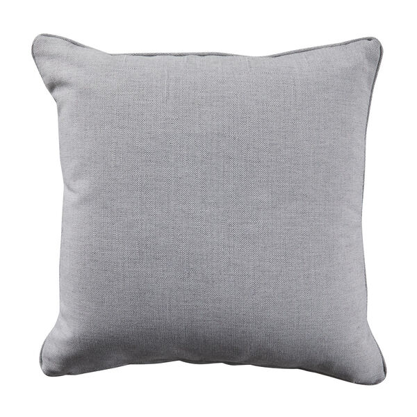 Mandla Chambray and Stone 20 x 20 Inch Pillow with Welt, image 2