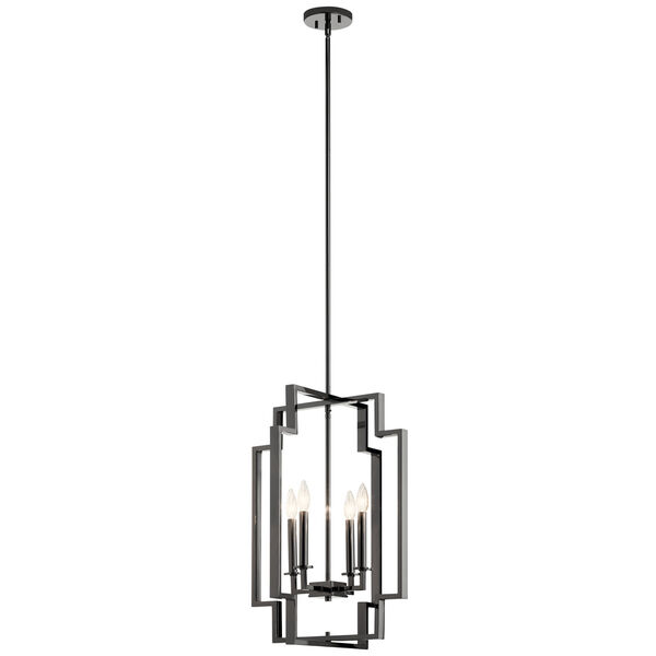 Downtown Midnight Chrome 18-Inch Four-Light Pendant, image 1