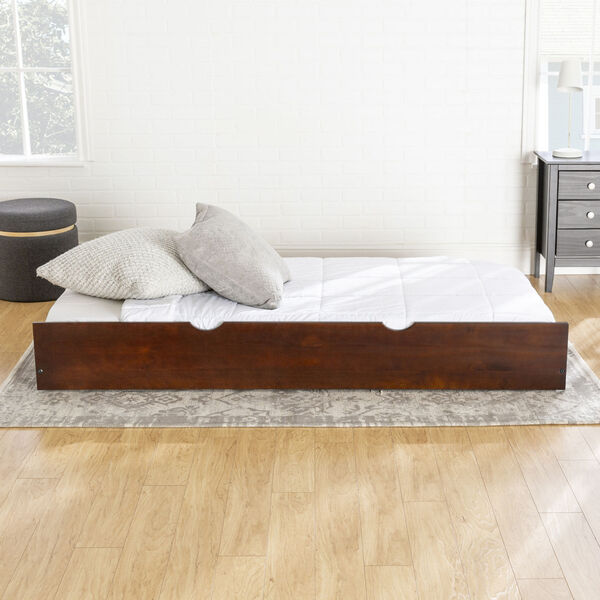 Espresso Twin Trundle Bed Frame, image 1