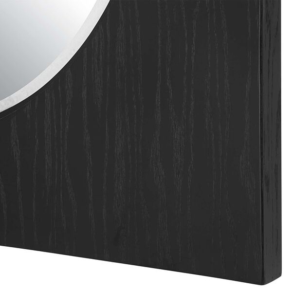 Hillview Black Satin and Natural 40 x 40-Inch Wall Mirror, image 5