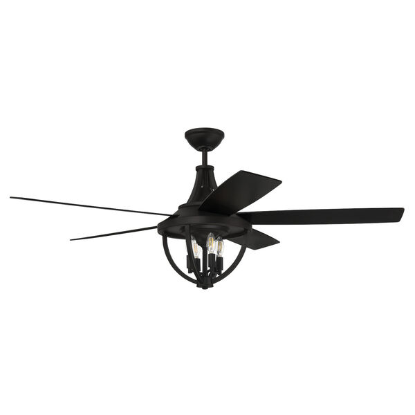 Nash Flat Black 56-Inch LED Ceiling Fan, image 1