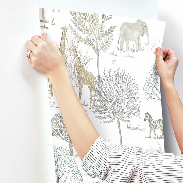 A Perfect World Neutral On The Savanna Wallpaper - SAMPLE SWATCH ONLY, image 3