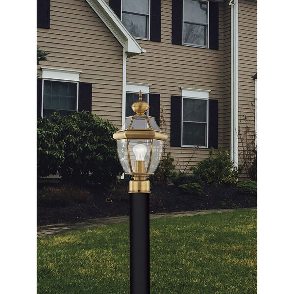 Monterey Antique Brass One-Light Outdoor Post Light, image 7