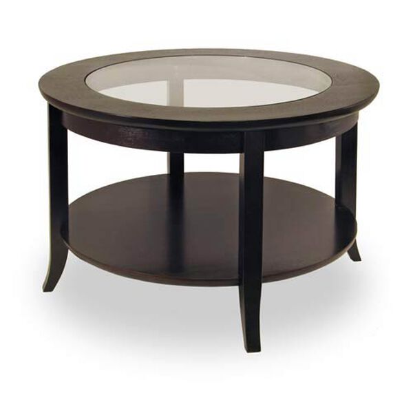Genoa Round Glass Inset Coffee Table, image 1