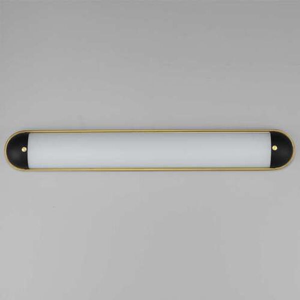 Capsule Black Natural Aged Brass 36-Inch One-Light Bath Strip, image 2