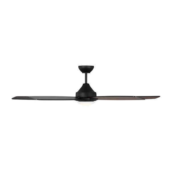 Lowden Midnight Black 60-Inch Indoor/Outdoor Integrated LED Ceiling Fan with Light Kit, Remote Control and Reversible Motor, image 3