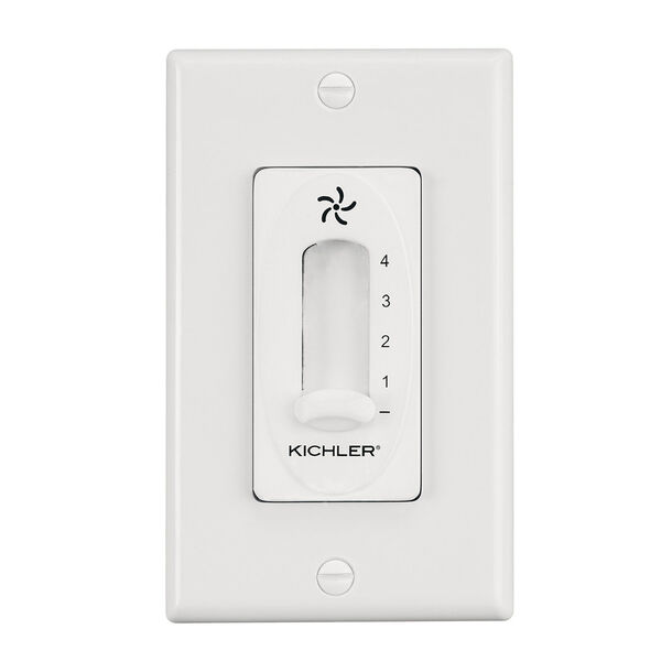 White Four Speed Fan Wall Control, image 1