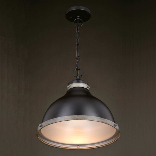 Sheffield New Bronze and Distressed Ash One-Light Pendant, image 4