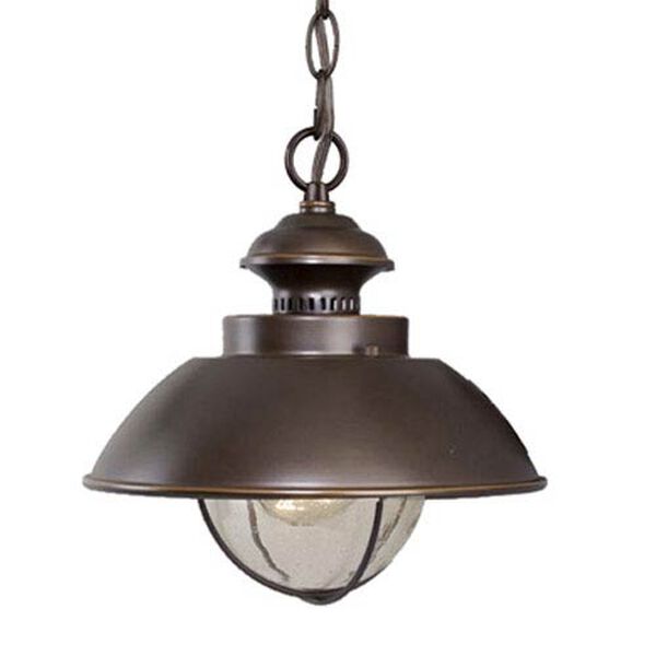 Harwich Burnished Bronze 10-Inch Outdoor Pendant, image 1