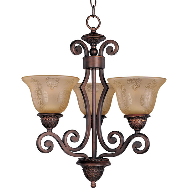 Symphony Oil Rubbed Bronze Three-Light Chandelier, image 1