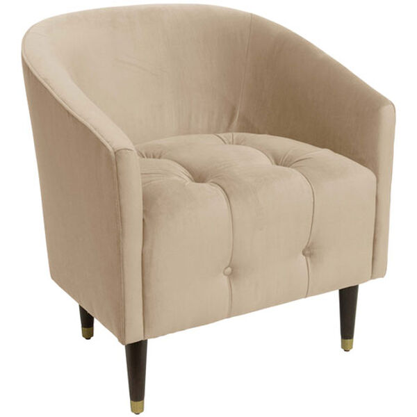 Velvet Pearl 32-Inch Tufted Tub Chair, image 1