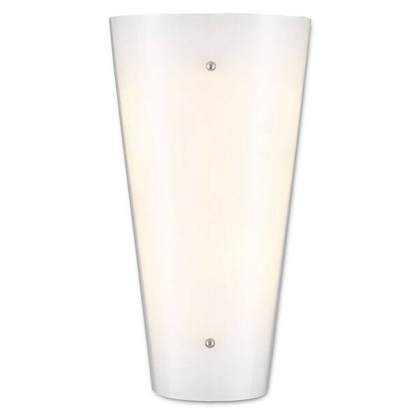 Cleo Glossy White Three-Light Wall Sconce, image 1
