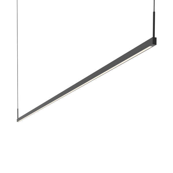 Thin-Line Satin Black LED 96-Inch Pendant, image 1